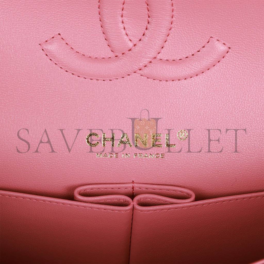 CHANEL MEDIUM CLASSIC DOUBLE FLAP BAG DARK PINK CAVIAR LIGHT GOLD HARDWARE (25*15*7cm) CHANEL MEDIUM CLASSIC DOUBLE FLAP BAG DARK PINK CAVIAR LIGHT GOLD HARDWARE (25*15*7cm)
