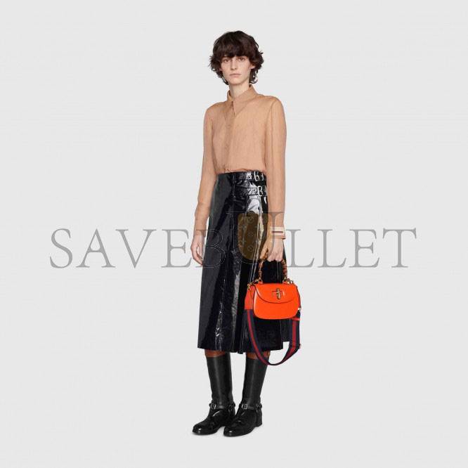 GUCCI BAMBOO 1947 SMALL TOP HANDLE BAG 675797 (21*15*7cm) GUCCI BAMBOO 1947 SMALL TOP HANDLE BAG 675797 (21*15*7cm)