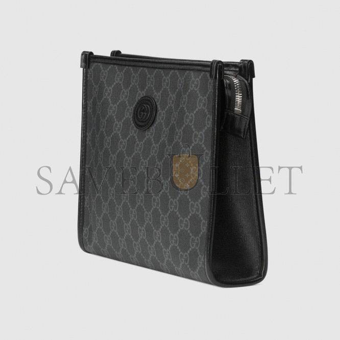 GUCCI BEAUTY CASE WITH INTERLOCKING G 672956 (26*20*6cm) GUCCI BEAUTY CASE WITH INTERLOCKING G 672956 (26*20*6cm)