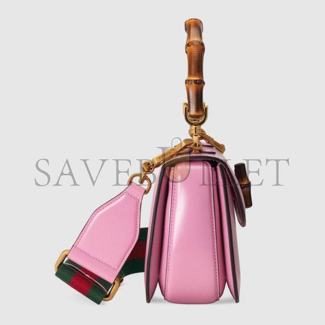 GUCCI BAMBOO 1947 SMALL TOP HANDLE BAG 675797 (21*15*7cm) GUCCI BAMBOO 1947 SMALL TOP HANDLE BAG 675797 (21*15*7cm)