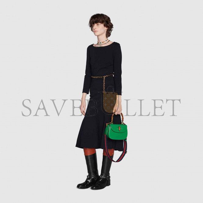 GUCCI BAMBOO 1947 SMALL TOP HANDLE BAG 675797 (21*15*7cm) GUCCI BAMBOO 1947 SMALL TOP HANDLE BAG 675797 (21*15*7cm)