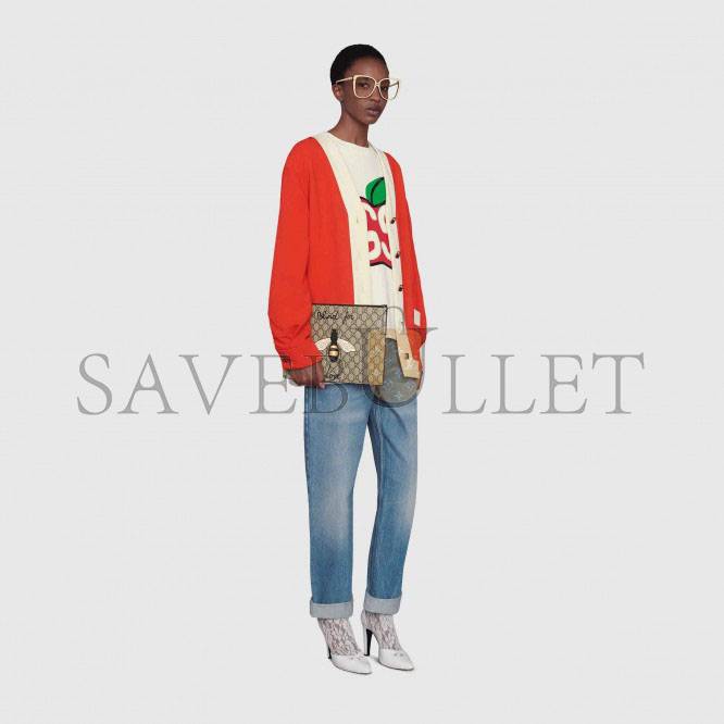 GUCCI BESTIARY POUCH WITH BEE 473904 (30*20*1.5cm) GUCCI BESTIARY POUCH WITH BEE 473904 (30*20*1.5cm)