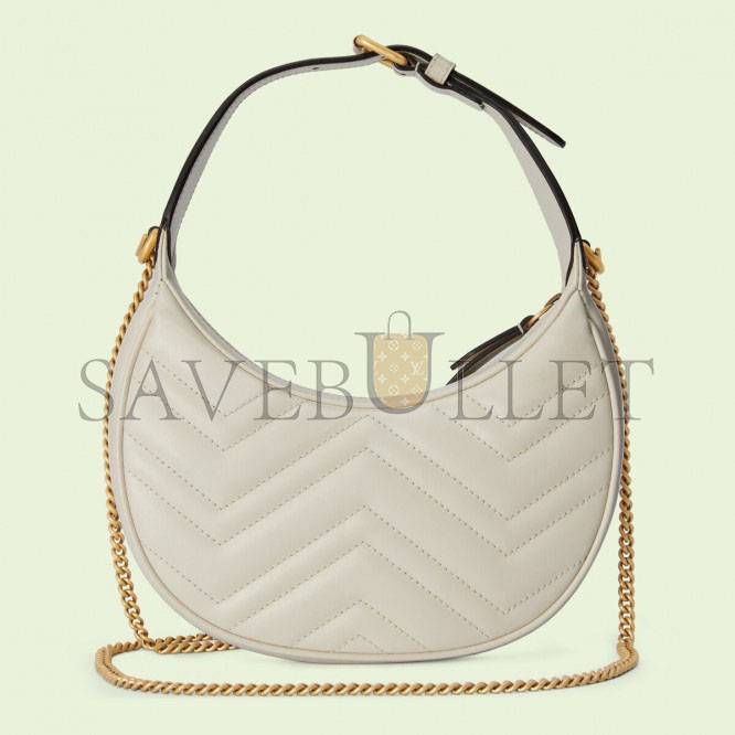 GUCCI GG MARMONT HALF-MOON-SHAPED MINI BAG 699514 (21*11*5cm) GUCCI GG MARMONT HALF-MOON-SHAPED MINI BAG 699514 (21*11*5cm)