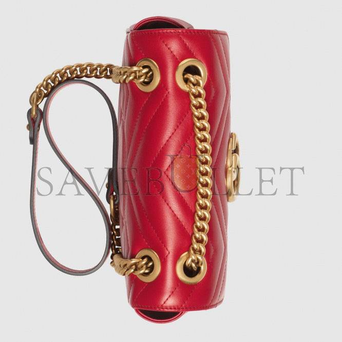 GUCCI GG MARMONT MATELASSÉ MINI BAG 446744 (23*14*6cm) GUCCI GG MARMONT MATELASSÉ MINI BAG 446744 (23*14*6cm)