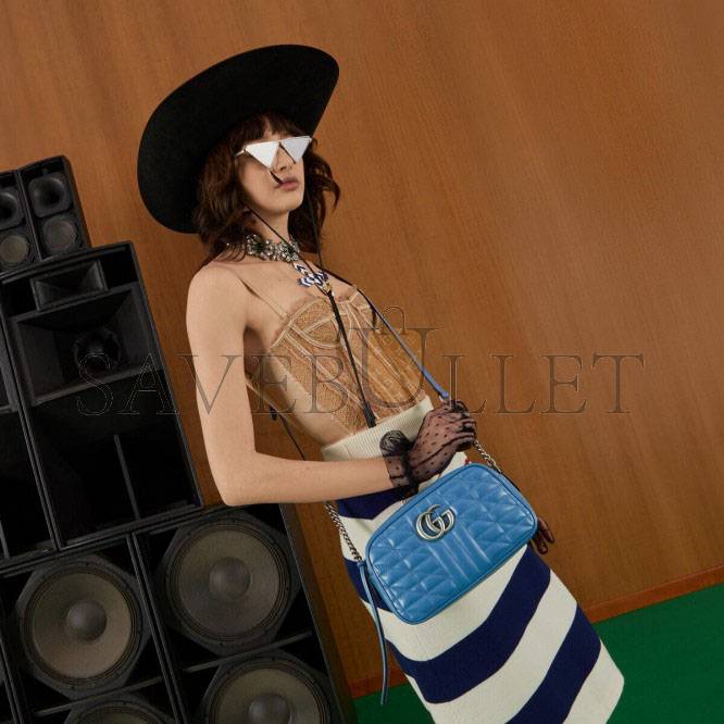 GUCCI GG MARMONT MATELASSÉ SHOULDER BAG 447632 UM8BF 4340 (24cm*13cm*7cm) GUCCI GG MARMONT MATELASSÉ SHOULDER BAG 447632 UM8BF 4340 (24cm*13cm*7cm)