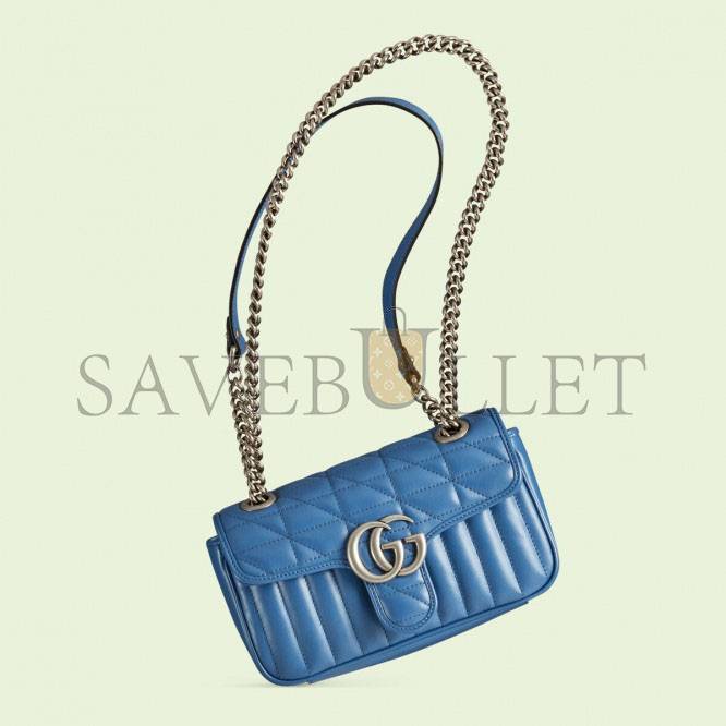 GUCCI GG MARMONT MATELASSÉ MINI BAG 446744 (23*14*6cm) GUCCI GG MARMONT MATELASSÉ MINI BAG 446744 (23*14*6cm)