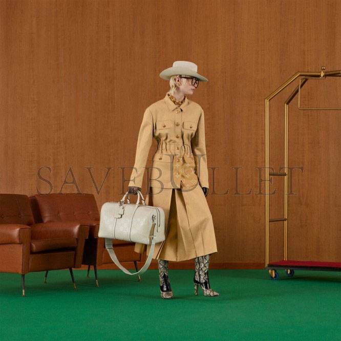 GUCCI GG EMBOSSED DUFFLE BAG 625768 (44.5*28*24.5cm) GUCCI GG EMBOSSED DUFFLE BAG 625768 (44.5*28*24.5cm)