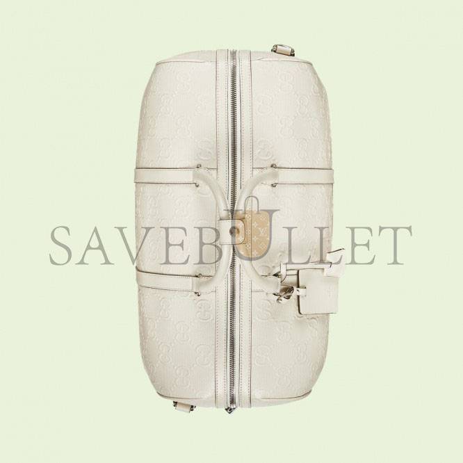 GUCCI GG EMBOSSED DUFFLE BAG 625768 (44.5*28*24.5cm) GUCCI GG EMBOSSED DUFFLE BAG 625768 (44.5*28*24.5cm)