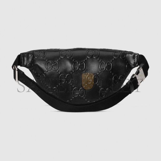 GUCCI GG EMBOSSED BELT BAG 658582 (23*13*5cm) GUCCI GG EMBOSSED BELT BAG 658582 (23*13*5cm)