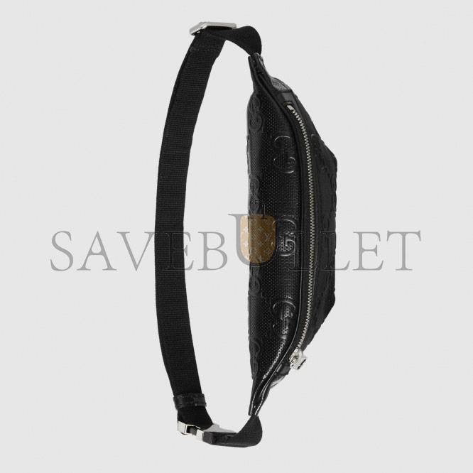 GUCCI GG EMBOSSED BELT BAG 658582 (23*13*5cm) GUCCI GG EMBOSSED BELT BAG 658582 (23*13*5cm)