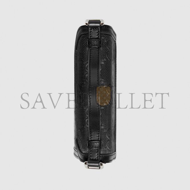 GUCCI GG EMBOSSED MESSENGER BAG 625782 (20.5*18*4cm) GUCCI GG EMBOSSED MESSENGER BAG 625782 (20.5*18*4cm)