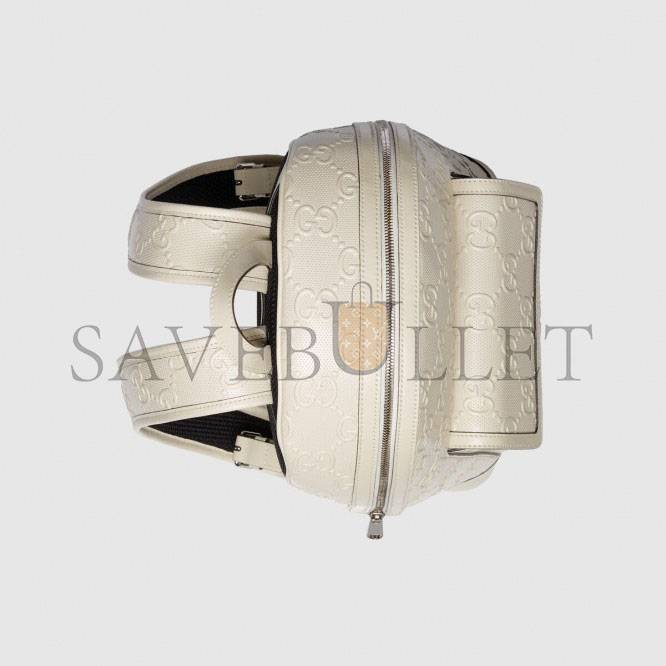 GUCCI GG EMBOSSED BACKPACK 658579 (37*27*13cm) GUCCI GG EMBOSSED BACKPACK 658579 (37*27*13cm)