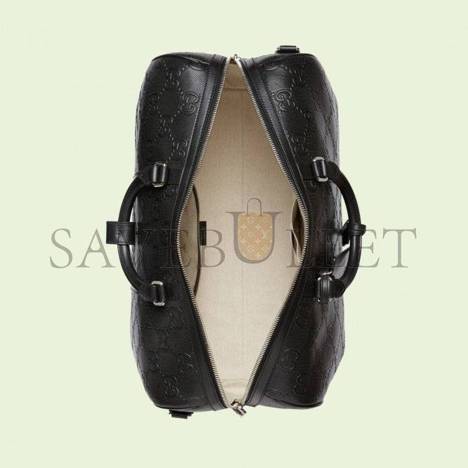 GUCCI GG EMBOSSED DUFFLE BAG 625768 (44.5*28*24.5cm) GUCCI GG EMBOSSED DUFFLE BAG 625768 (44.5*28*24.5cm)