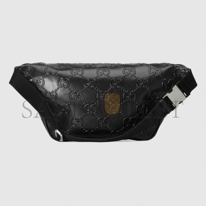 GUCCI GG EMBOSSED BELT BAG 645093 (28*18*8cm) GUCCI GG EMBOSSED BELT BAG 645093 (28*18*8cm)