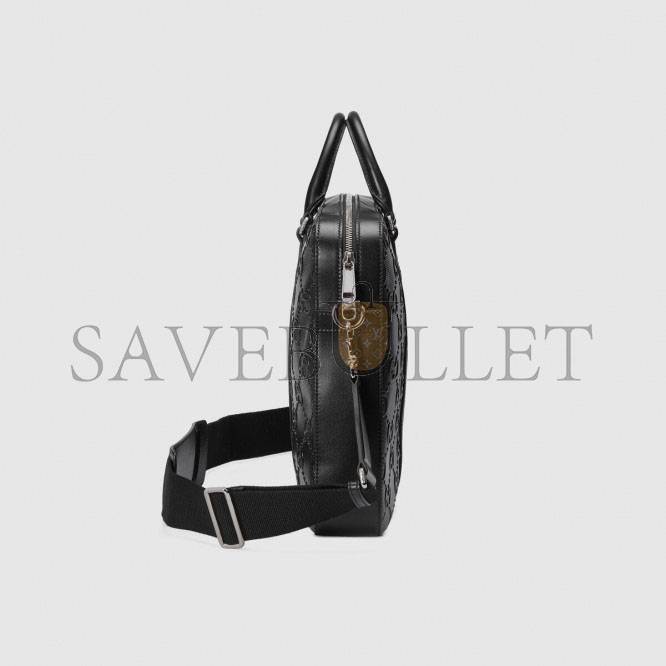 GUCCI GG EMBOSSED BRIEFCASE 658573 (40*29*6cm) GUCCI GG EMBOSSED BRIEFCASE 658573 (40*29*6cm)
