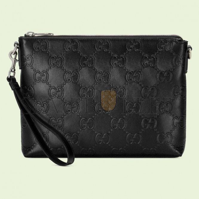 GUCCI GG EMBOSSED MEDIUM MESSENGER BAG 696009 (31*24.5*5cm) GUCCI GG EMBOSSED MEDIUM MESSENGER BAG 696009 (31*24.5*5cm)