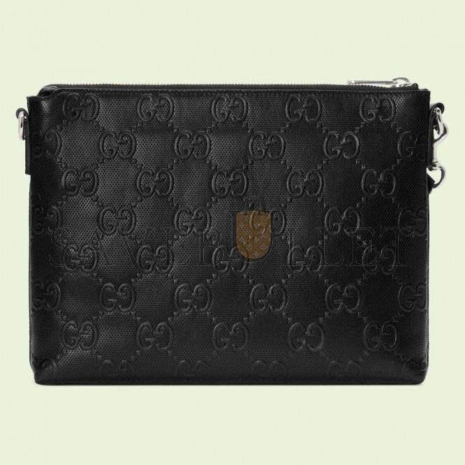 GUCCI GG EMBOSSED MEDIUM MESSENGER BAG 696009 (31*24.5*5cm) GUCCI GG EMBOSSED MEDIUM MESSENGER BAG 696009 (31*24.5*5cm)