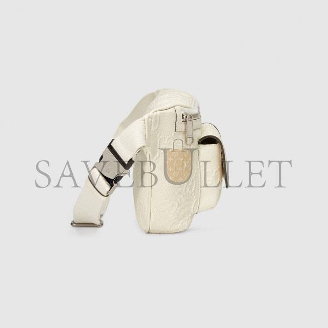 GUCCI GG EMBOSSED BELT BAG 645093 (28*18*8cm) GUCCI GG EMBOSSED BELT BAG 645093 (28*18*8cm)