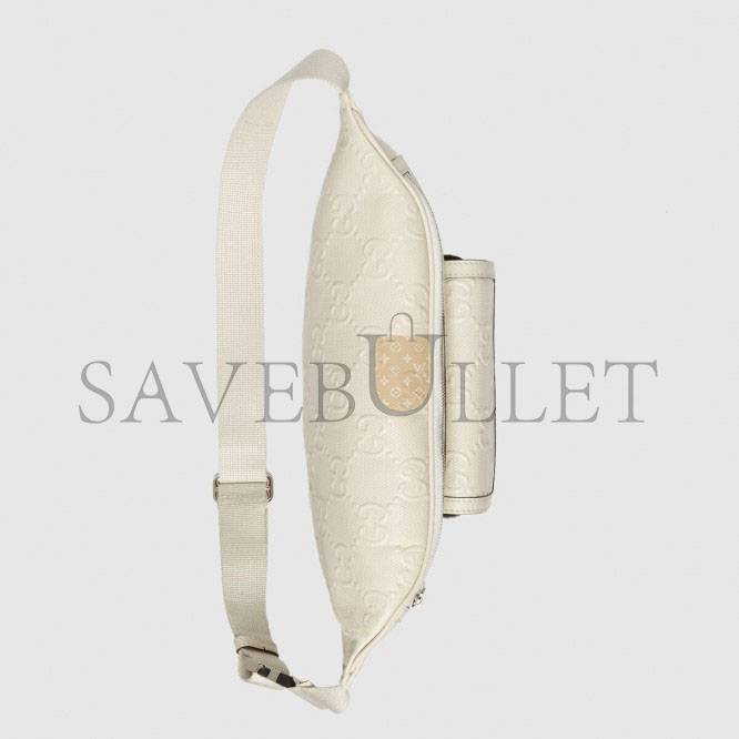 GUCCI GG EMBOSSED BELT BAG 645093 (28*18*8cm) GUCCI GG EMBOSSED BELT BAG 645093 (28*18*8cm)