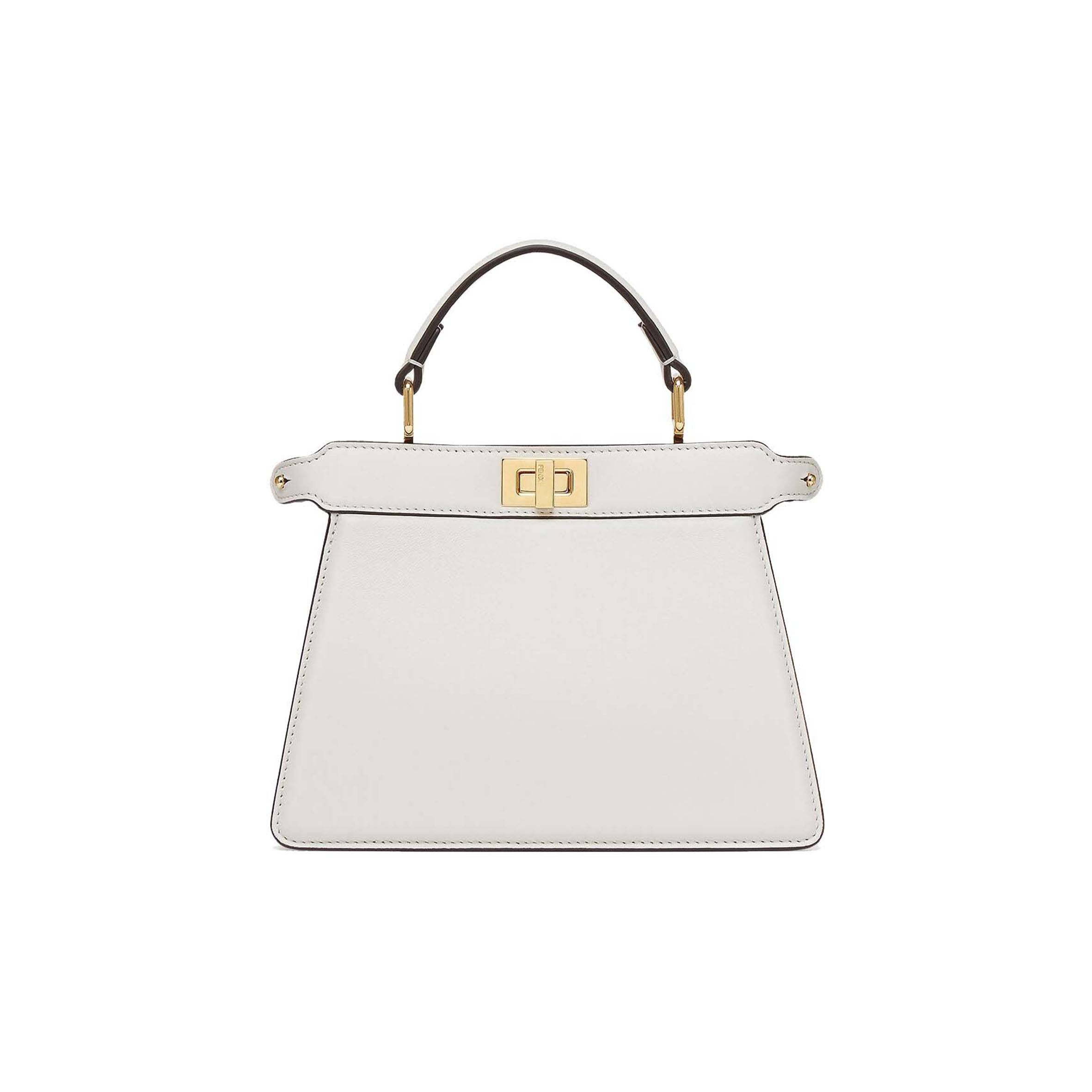 FENDI PEEKABOO ISEEU PETITE - WHITE PADDED NAPPA LEATHER BAG 8BN335ABVEF0QVL (20*15.5*11cm) FENDI PEEKABOO ISEEU PETITE - WHITE PADDED NAPPA LEATHER BAG 8BN335ABVEF0QVL (20*15.5*11cm)