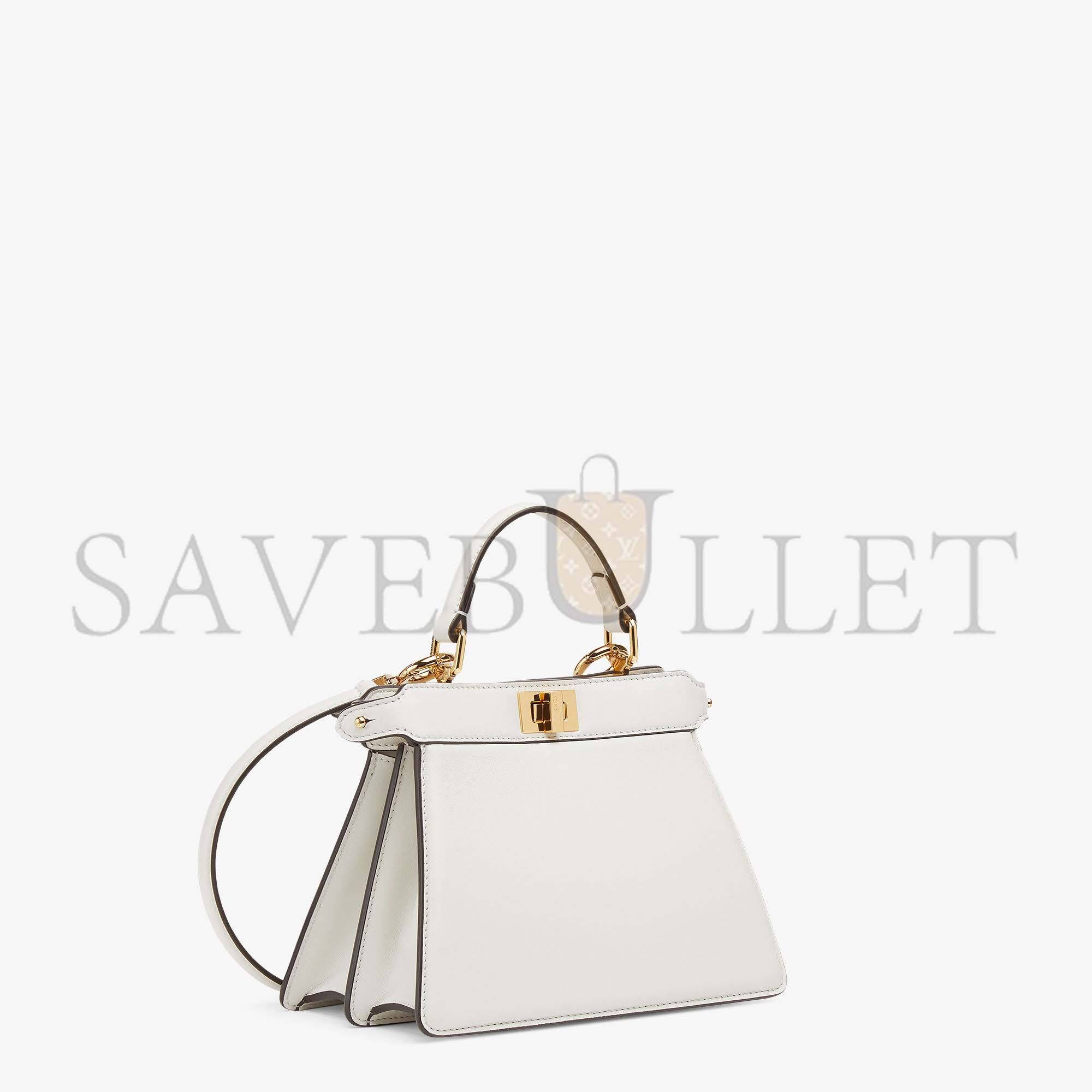 FENDI PEEKABOO ISEEU PETITE - WHITE PADDED NAPPA LEATHER BAG 8BN335ABVEF0QVL (20*15.5*11cm) FENDI PEEKABOO ISEEU PETITE - WHITE PADDED NAPPA LEATHER BAG 8BN335ABVEF0QVL (20*15.5*11cm)