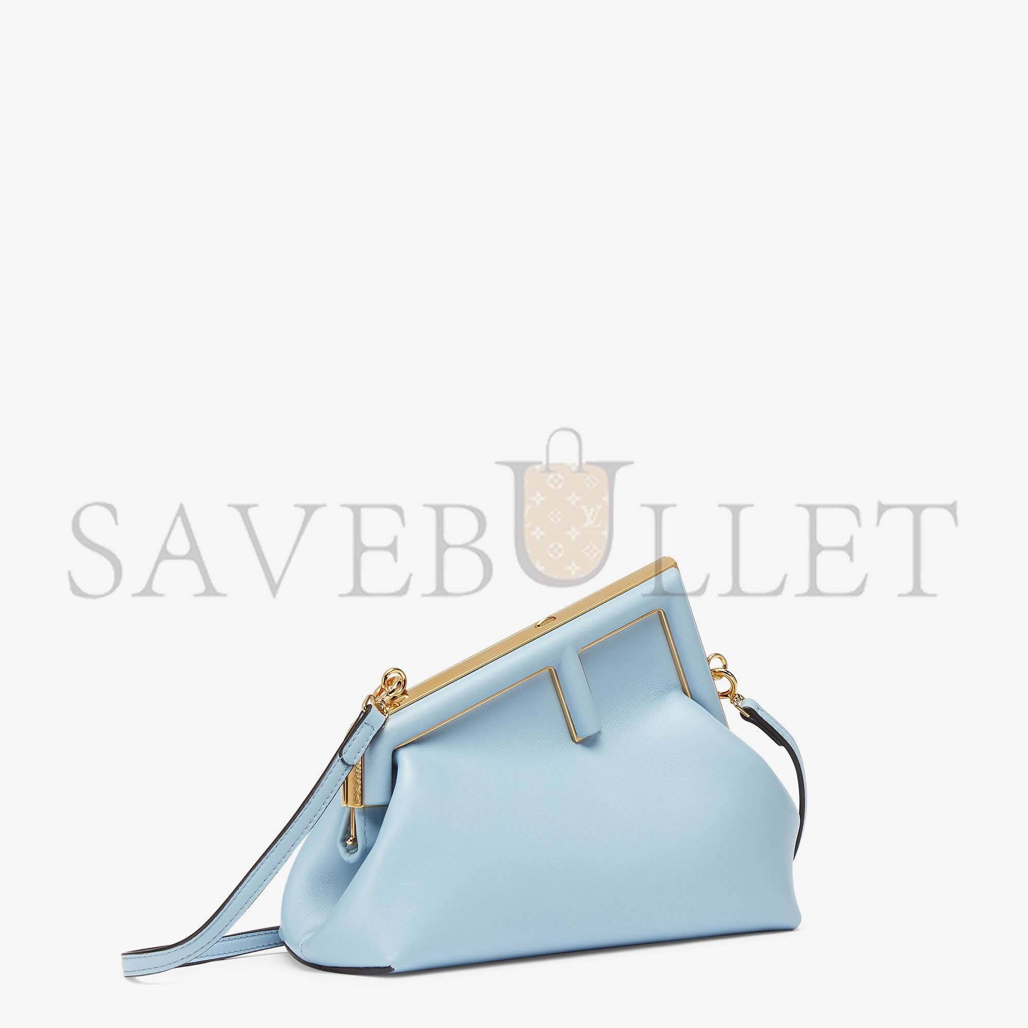 FENDI FIRST SMALL - LIGHT BLUE LEATHER BAG 8BP129ABVEF1993 (26*18*9.5cm) FENDI FIRST SMALL - LIGHT BLUE LEATHER BAG 8BP129ABVEF1993 (26*18*9.5cm)