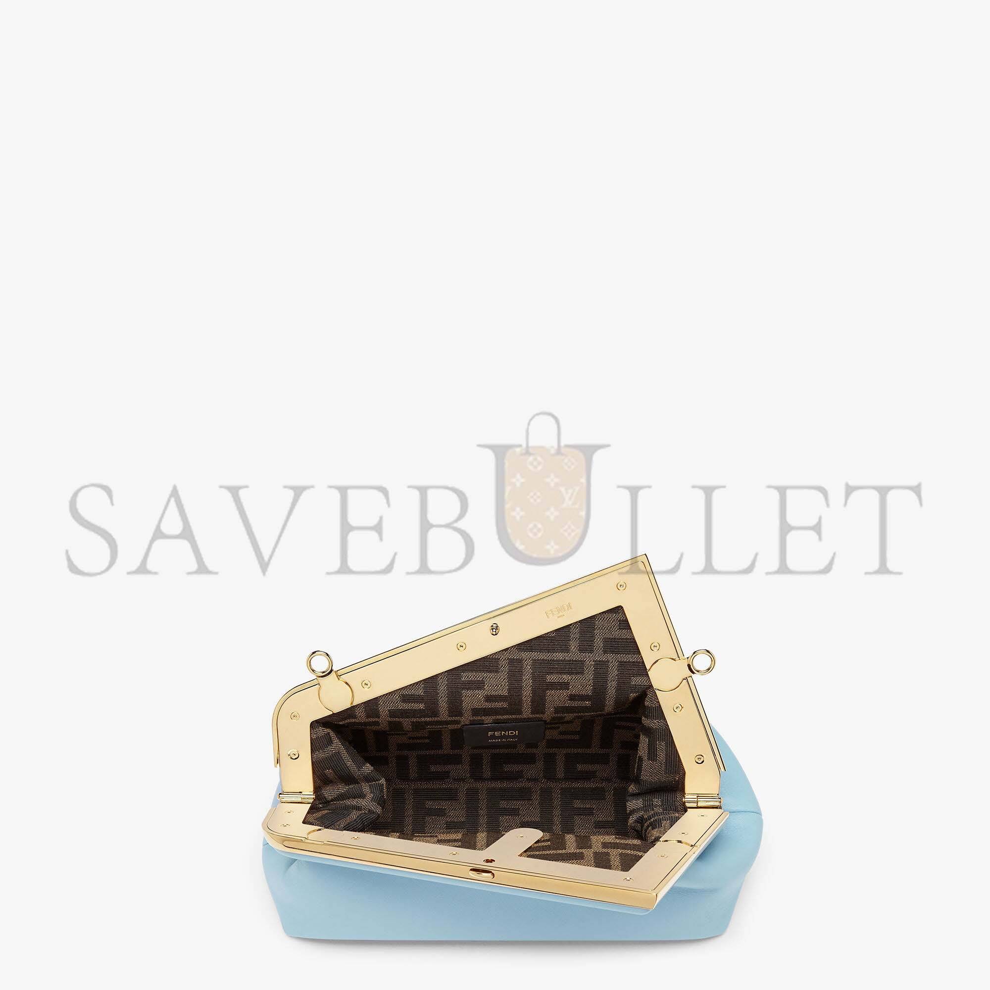 FENDI FIRST SMALL - LIGHT BLUE LEATHER BAG 8BP129ABVEF1993 (26*18*9.5cm) FENDI FIRST SMALL - LIGHT BLUE LEATHER BAG 8BP129ABVEF1993 (26*18*9.5cm)