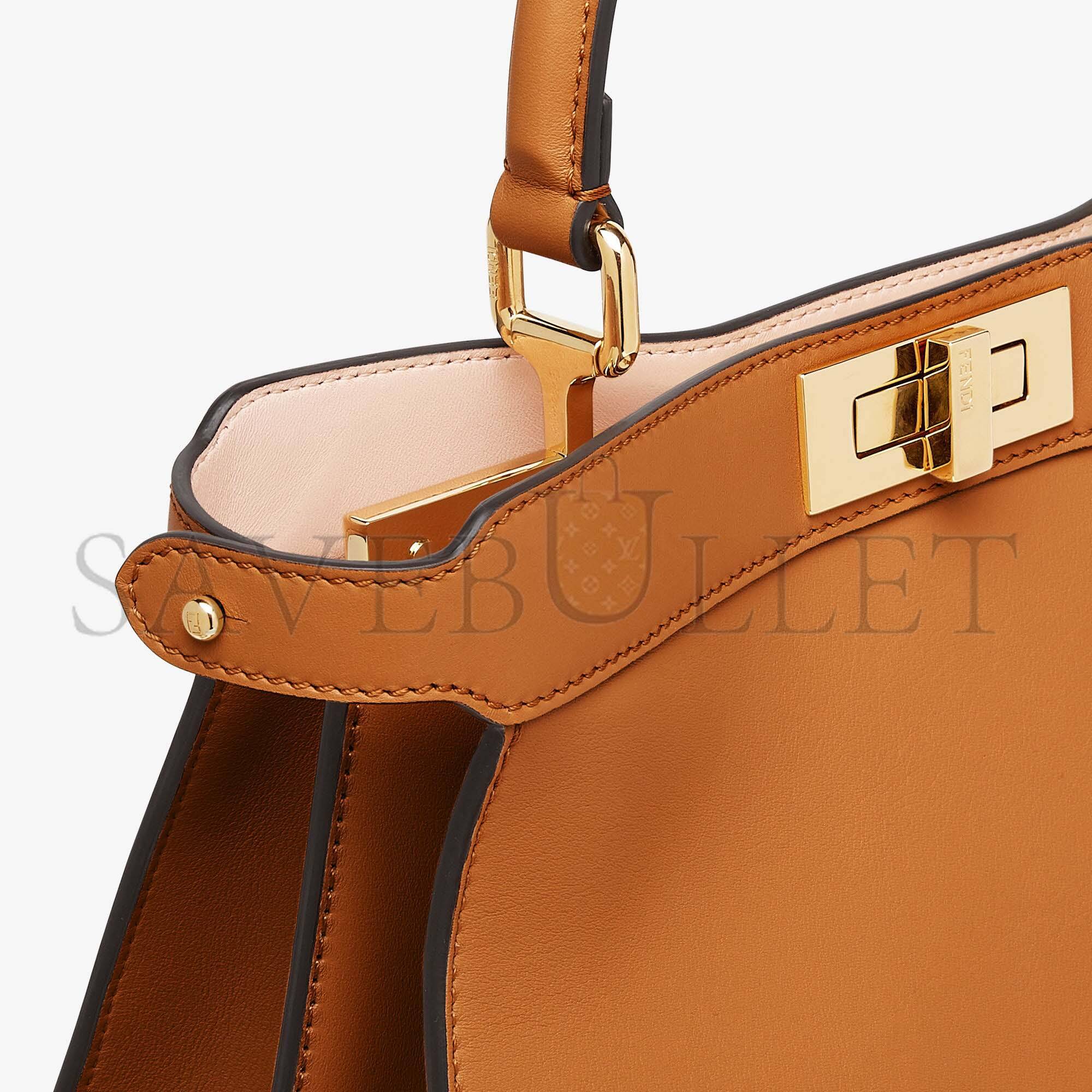 FENDI PEEKABOO ISEEU MEDIUM - BROWN LEATHER BAG 8BN321A6V3F1D48 (33.5*25.5*13cm) FENDI PEEKABOO ISEEU MEDIUM - BROWN LEATHER BAG 8BN321A6V3F1D48 (33.5*25.5*13cm)