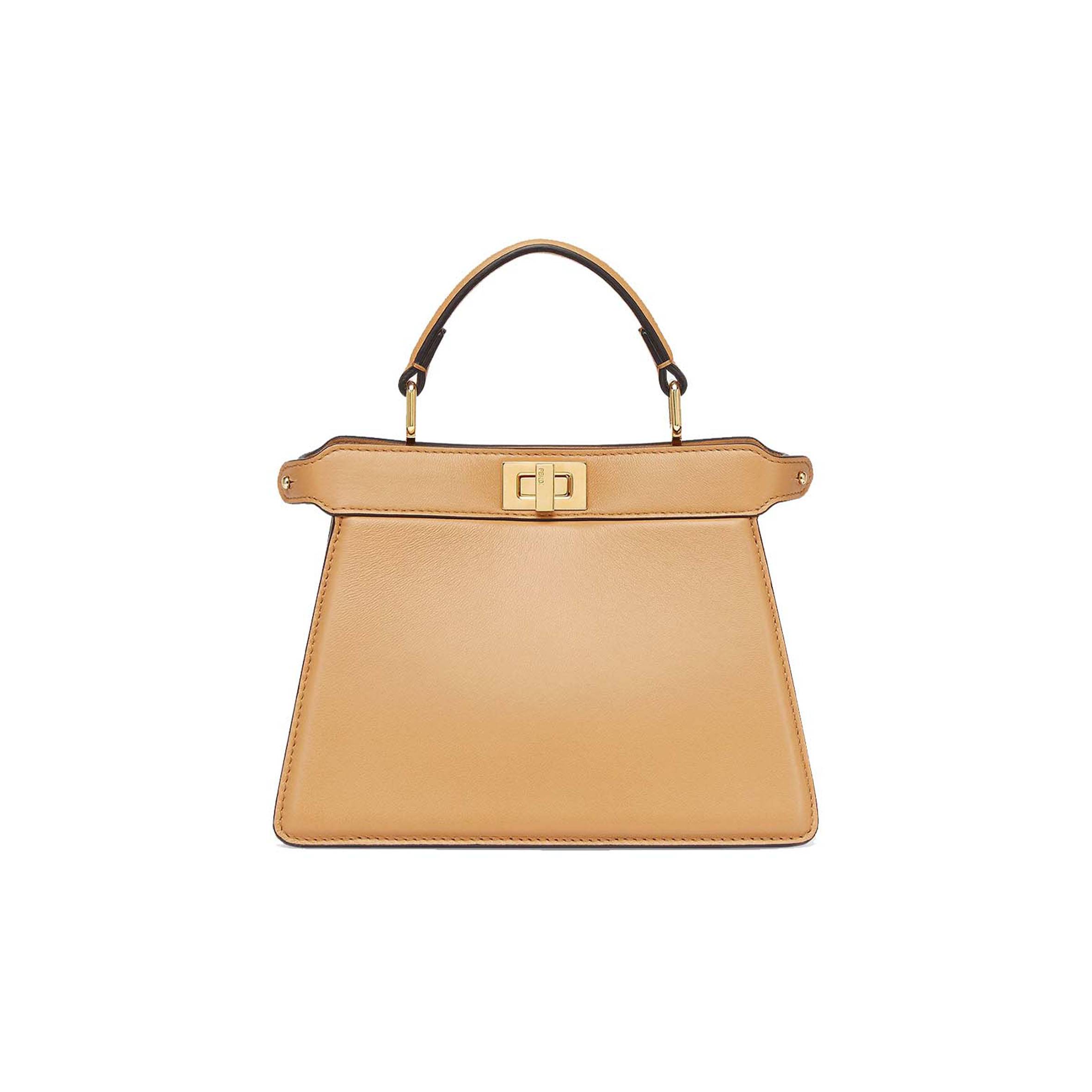 FENDI PEEKABOO ISEEU PETITE - BEIGE PADDED NAPPA LEATHER BAG 8BN335ABVEF15KR (20*15.5*11cm) FENDI PEEKABOO ISEEU PETITE - BEIGE PADDED NAPPA LEATHER BAG 8BN335ABVEF15KR (20*15.5*11cm)