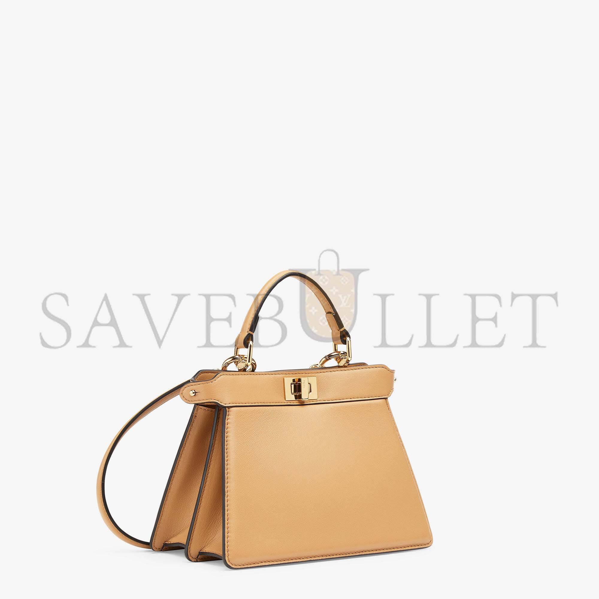 FENDI PEEKABOO ISEEU PETITE - BEIGE PADDED NAPPA LEATHER BAG 8BN335ABVEF15KR (20*15.5*11cm) FENDI PEEKABOO ISEEU PETITE - BEIGE PADDED NAPPA LEATHER BAG 8BN335ABVEF15KR (20*15.5*11cm)