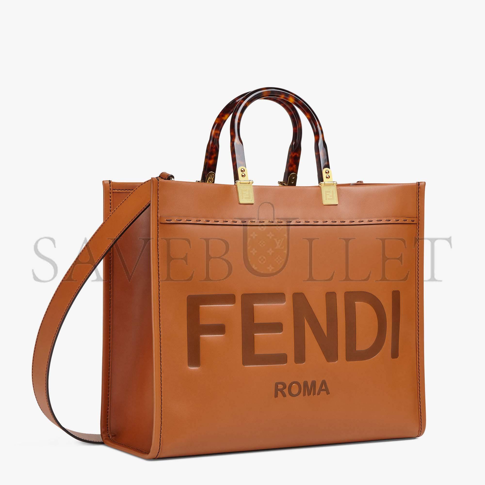 FENDI SUNSHINE MEDIUM - BROWN LEATHER SHOPPER 8BH386ABVLF0PWZ (35*31*17cm) FENDI SUNSHINE MEDIUM - BROWN LEATHER SHOPPER 8BH386ABVLF0PWZ (35*31*17cm)
