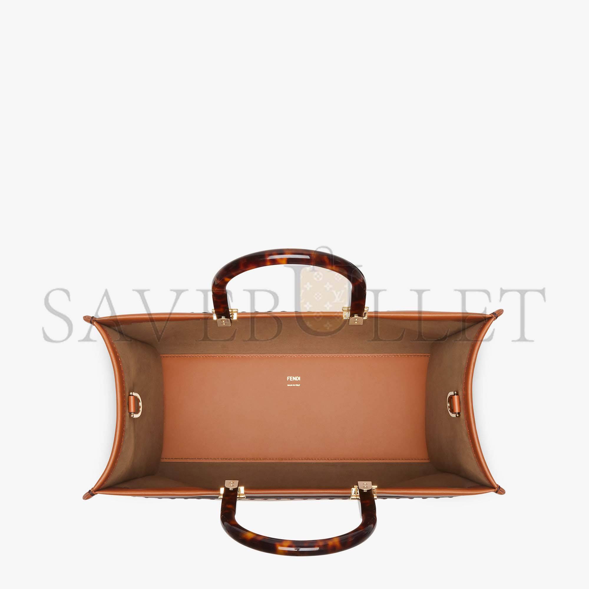 FENDI SUNSHINE MEDIUM - BROWN LEATHER SHOPPER 8BH386ABVLF0PWZ (35*31*17cm) FENDI SUNSHINE MEDIUM - BROWN LEATHER SHOPPER 8BH386ABVLF0PWZ (35*31*17cm)