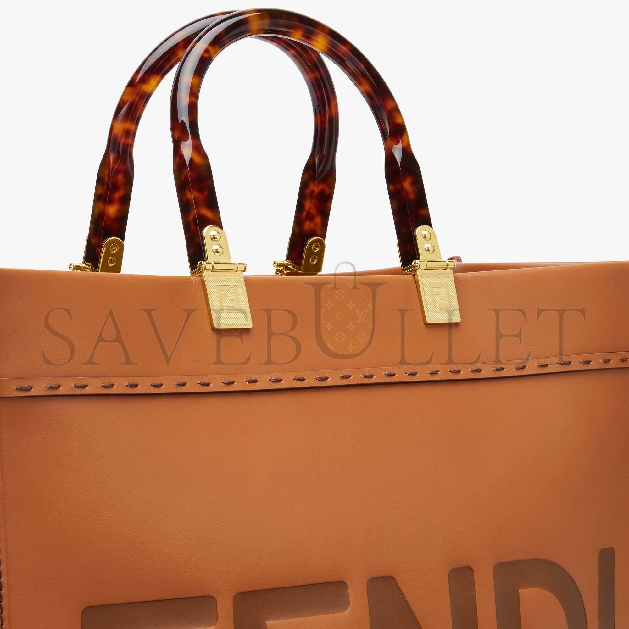 FENDI SUNSHINE MEDIUM - BROWN LEATHER SHOPPER 8BH386ABVLF0PWZ (35*31*17cm) FENDI SUNSHINE MEDIUM - BROWN LEATHER SHOPPER 8BH386ABVLF0PWZ (35*31*17cm)