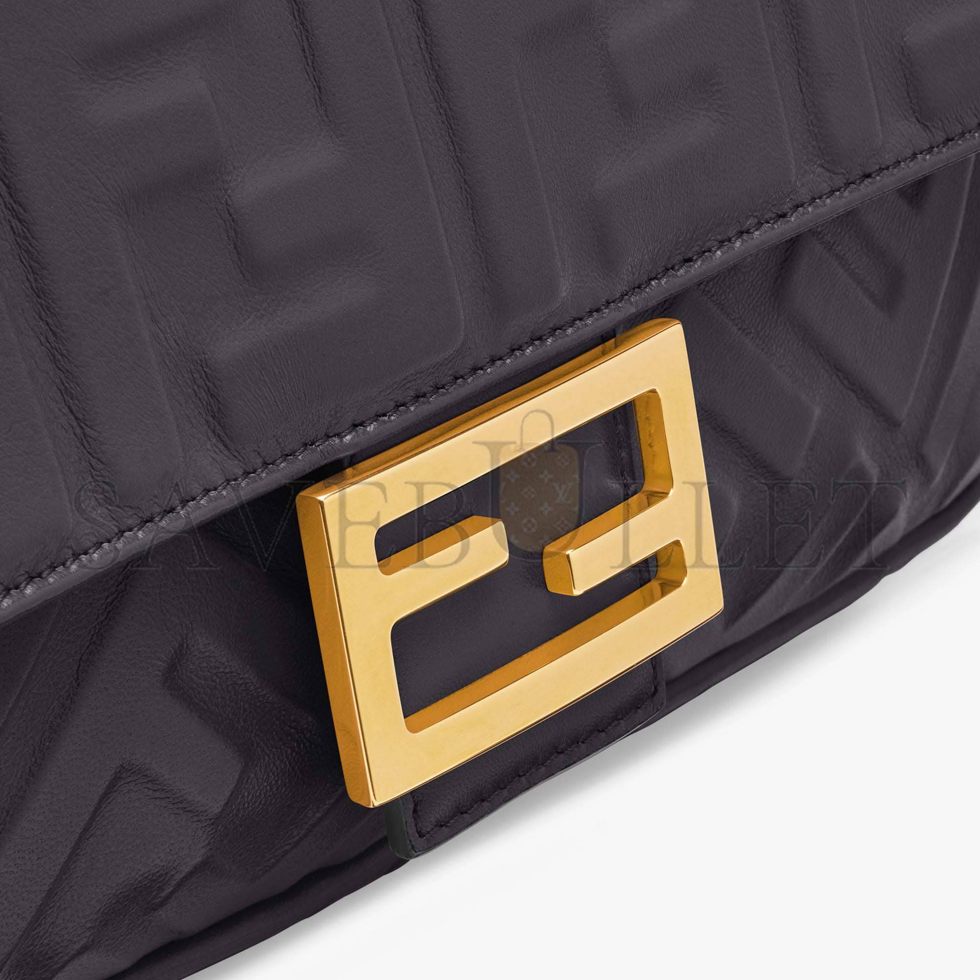 FENDI BAGUETTE - BLACK LEATHER BAG 8BR600A72VF15ZW (27*15*6cm) FENDI BAGUETTE - BLACK LEATHER BAG 8BR600A72VF15ZW (27*15*6cm)