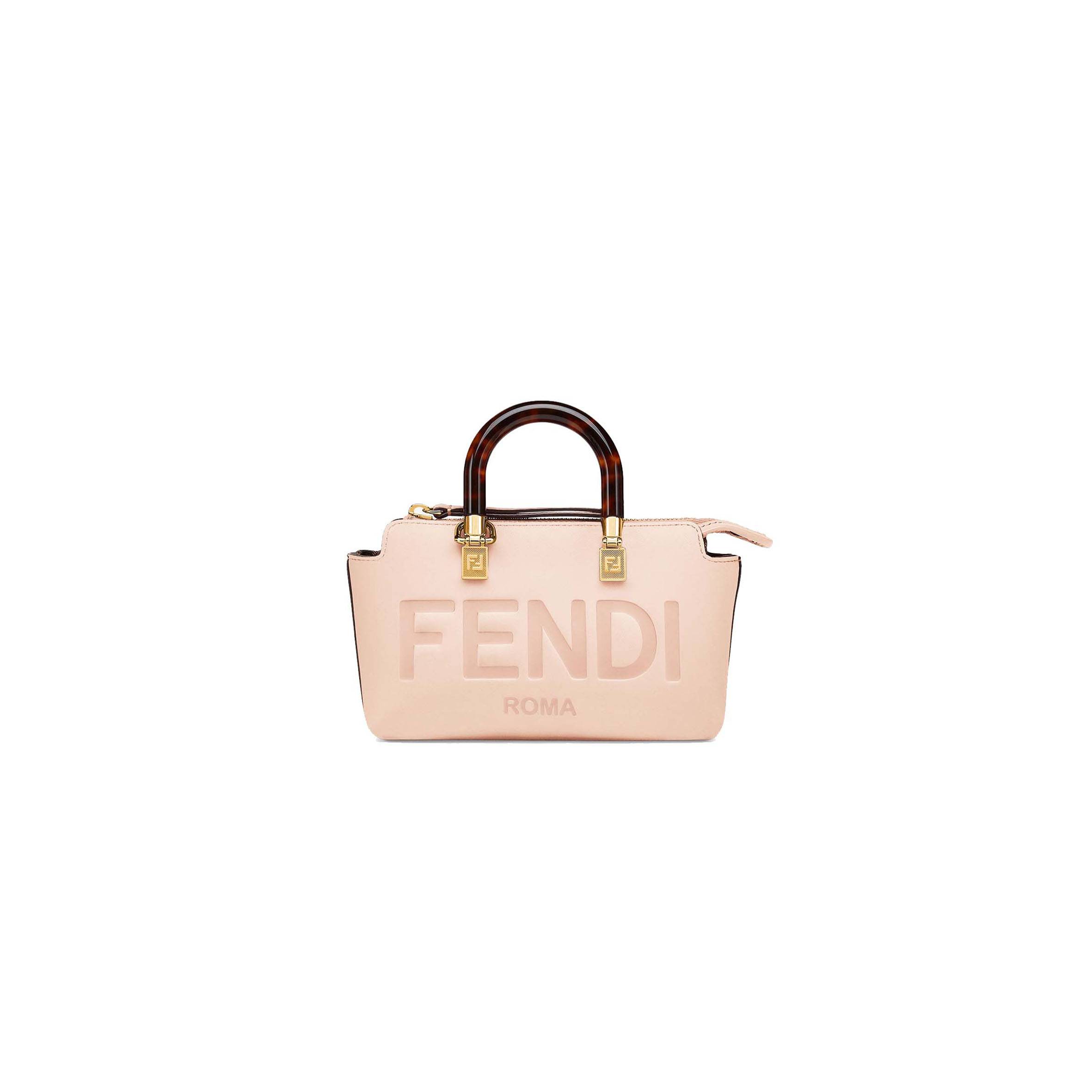 FENDI BY THE WAY MINI - SMALL BOSTON BAG IN LIGHT PINK LEATHER 8BS067ABVLF14N1 (20.5*12*9cm) FENDI BY THE WAY MINI - SMALL BOSTON BAG IN LIGHT PINK LEATHER 8BS067ABVLF14N1 (20.5*12*9cm)