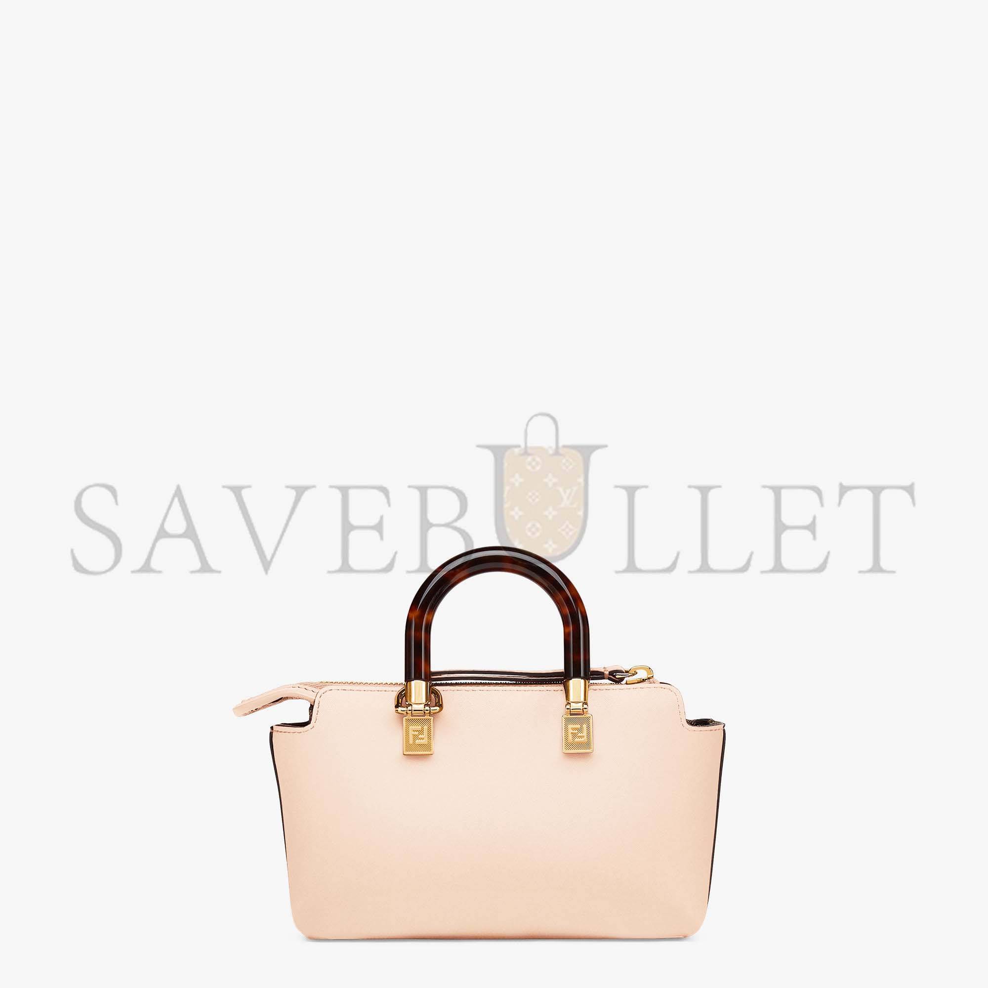 FENDI BY THE WAY MINI - SMALL BOSTON BAG IN LIGHT PINK LEATHER 8BS067ABVLF14N1 (20.5*12*9cm) FENDI BY THE WAY MINI - SMALL BOSTON BAG IN LIGHT PINK LEATHER 8BS067ABVLF14N1 (20.5*12*9cm)