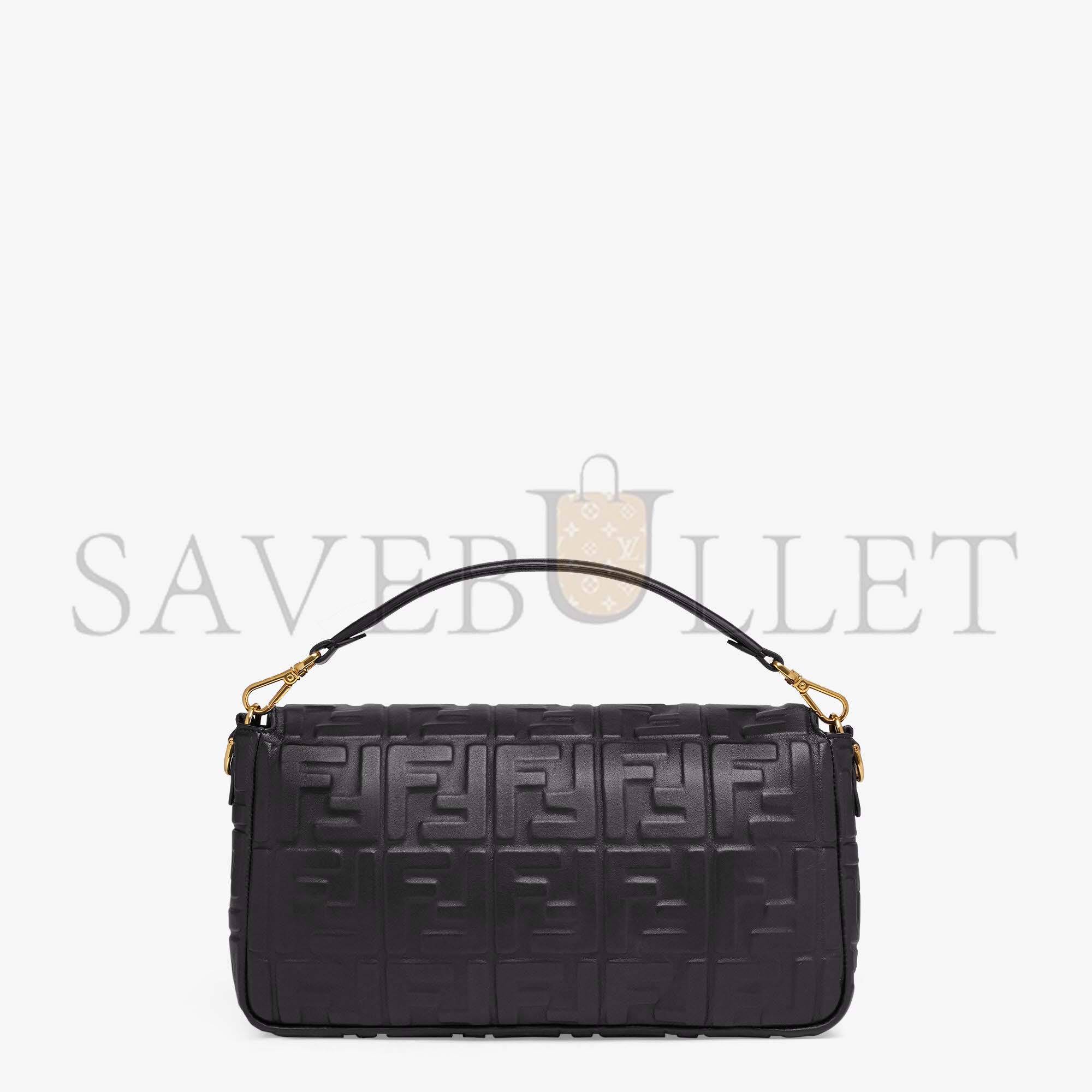 FENDI BAGUETTE LARGE - BLACK LEATHER BAG 8BR771A72VF15ZW (33*18*5.5cm) FENDI BAGUETTE LARGE - BLACK LEATHER BAG 8BR771A72VF15ZW (33*18*5.5cm)