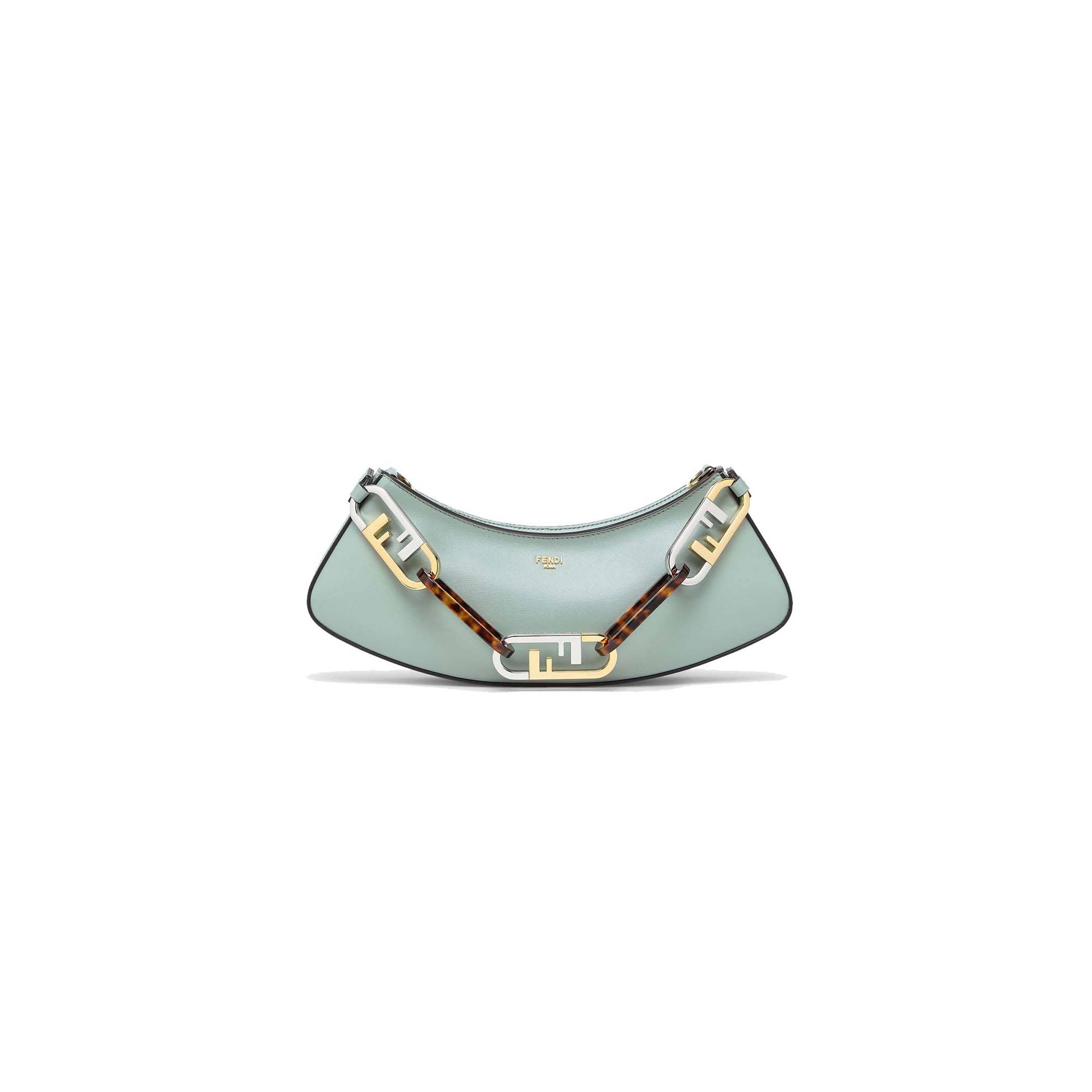 FENDI O’LOCK SWING - MINT GREEN LEATHER POUCH 8BS068AHM0F1DMZ (32*11*5cm) FENDI O’LOCK SWING - MINT GREEN LEATHER POUCH 8BS068AHM0F1DMZ (32*11*5cm)