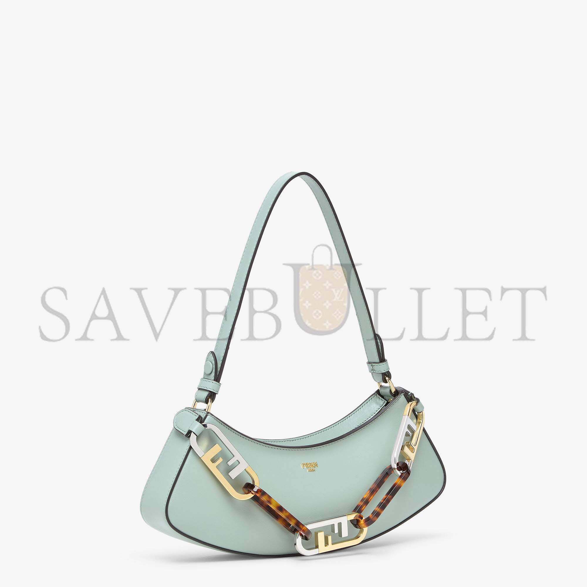 FENDI O’LOCK SWING - MINT GREEN LEATHER POUCH 8BS068AHM0F1DMZ (32*11*5cm) FENDI O’LOCK SWING - MINT GREEN LEATHER POUCH 8BS068AHM0F1DMZ (32*11*5cm)