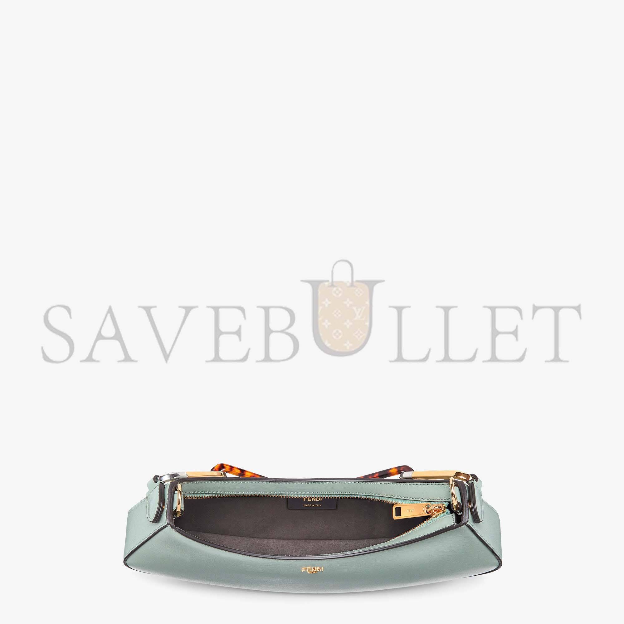 FENDI O’LOCK SWING - MINT GREEN LEATHER POUCH 8BS068AHM0F1DMZ (32*11*5cm) FENDI O’LOCK SWING - MINT GREEN LEATHER POUCH 8BS068AHM0F1DMZ (32*11*5cm)