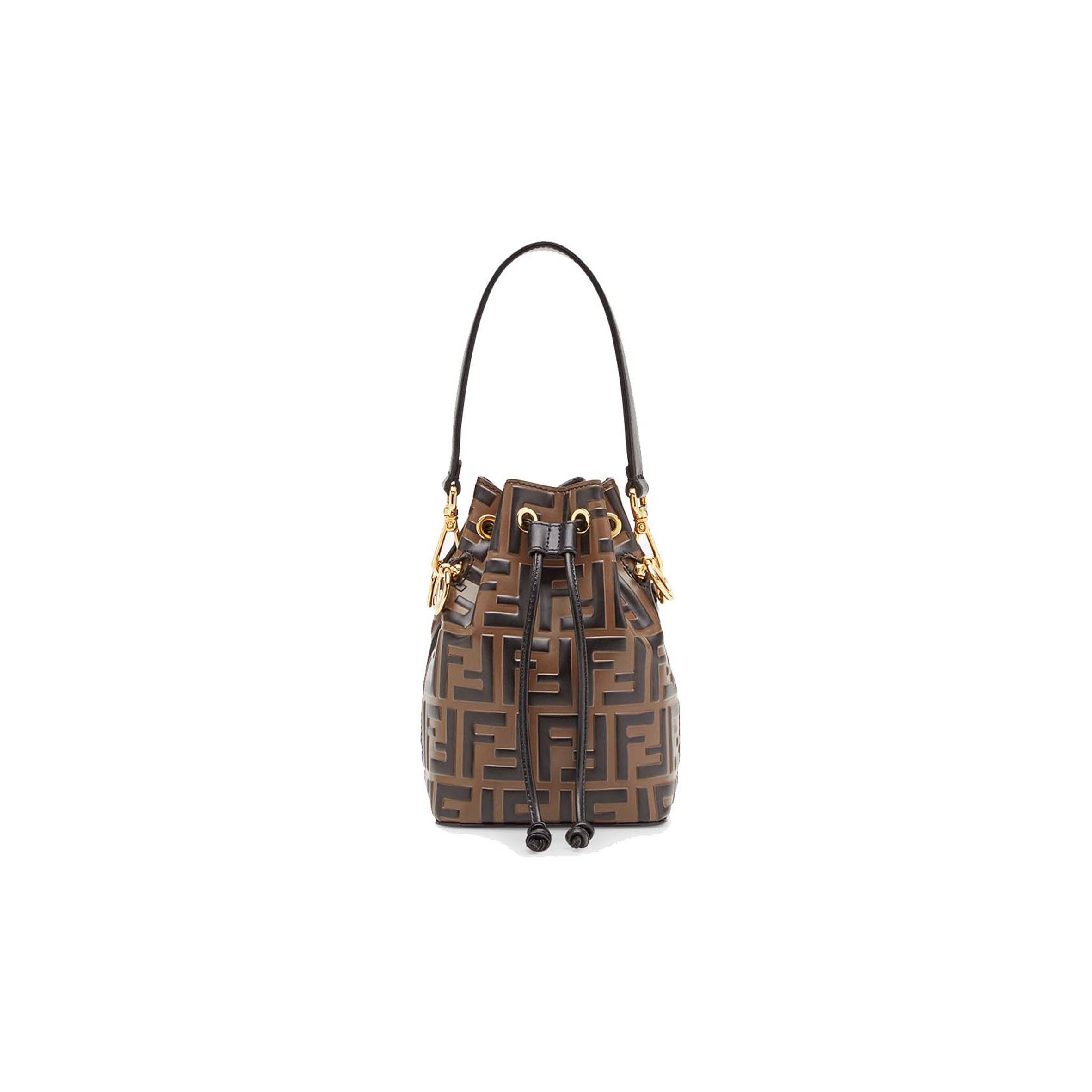 FENDI MON TRESOR - BROWN LEATHER MINI BAG 8BS010A659F13VK (18*12*10cm) FENDI MON TRESOR - BROWN LEATHER MINI BAG 8BS010A659F13VK (18*12*10cm)
