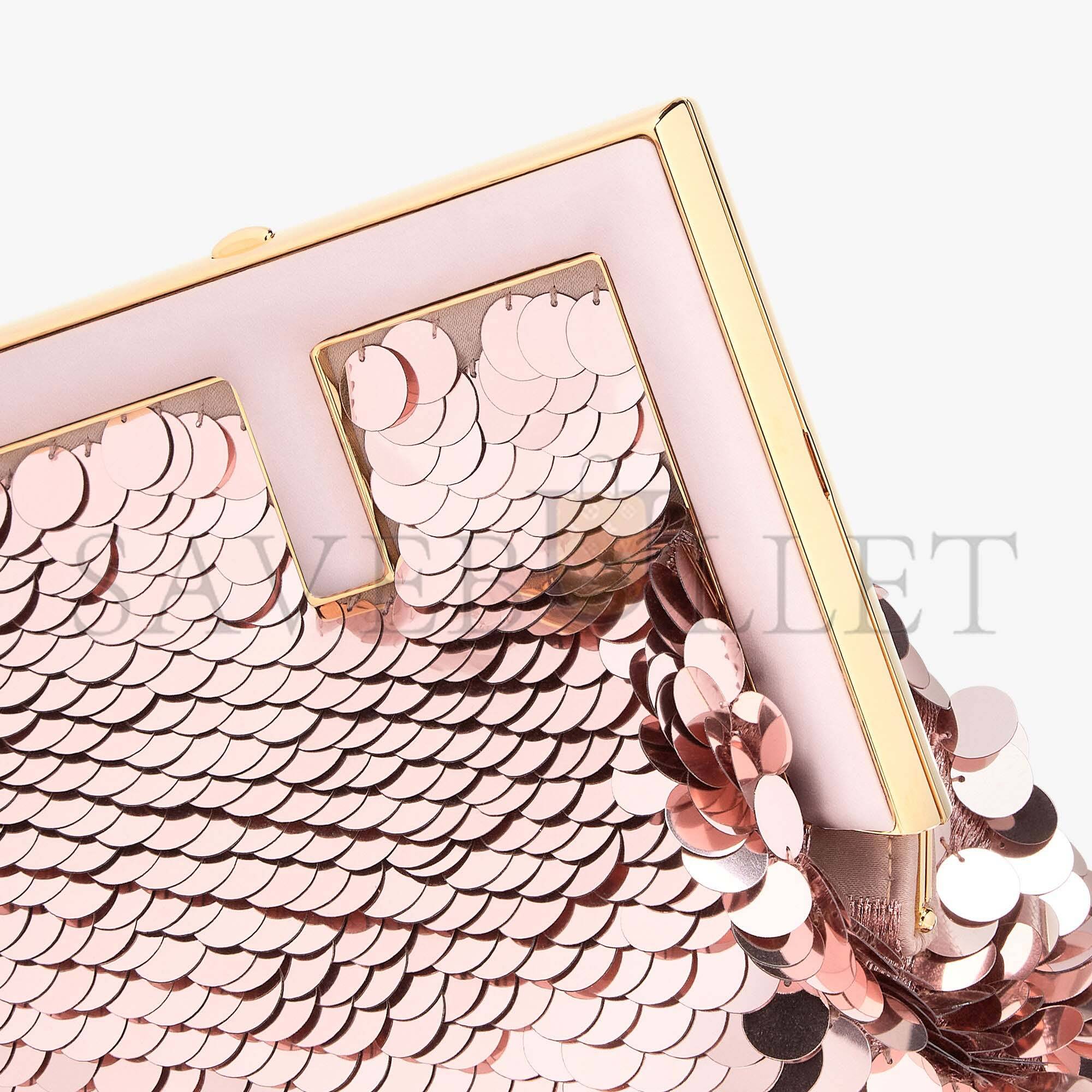 FENDI FIRST SMALL - PINK SEQUINNED BAG 8BP129AJS4F1HMD (26*18*9.5cm) FENDI FIRST SMALL - PINK SEQUINNED BAG 8BP129AJS4F1HMD (26*18*9.5cm)