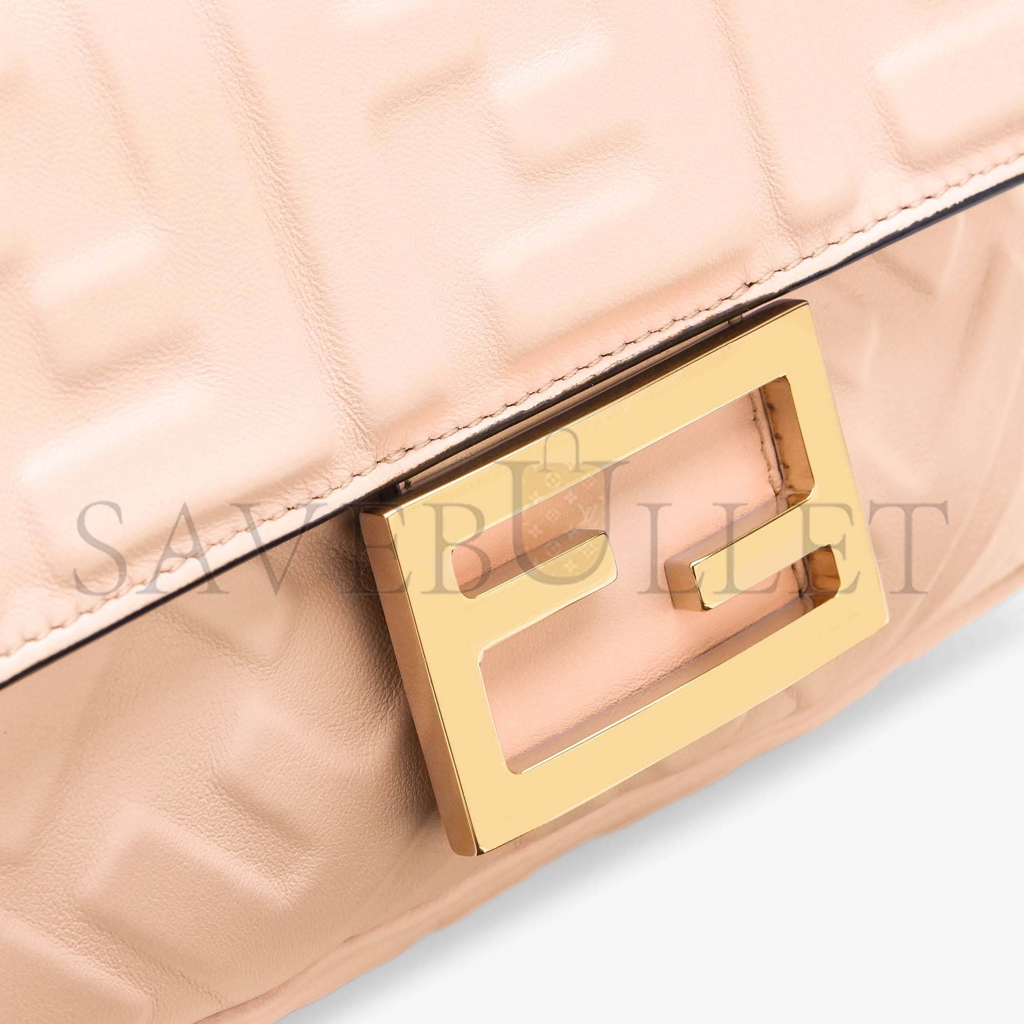 FENDI BAGUETTE MINI - PALE PINK NAPPA LEATHER BAG 8BS017A72VF171M (19*11.5*4cm) FENDI BAGUETTE MINI - PALE PINK NAPPA LEATHER BAG 8BS017A72VF171M (19*11.5*4cm)