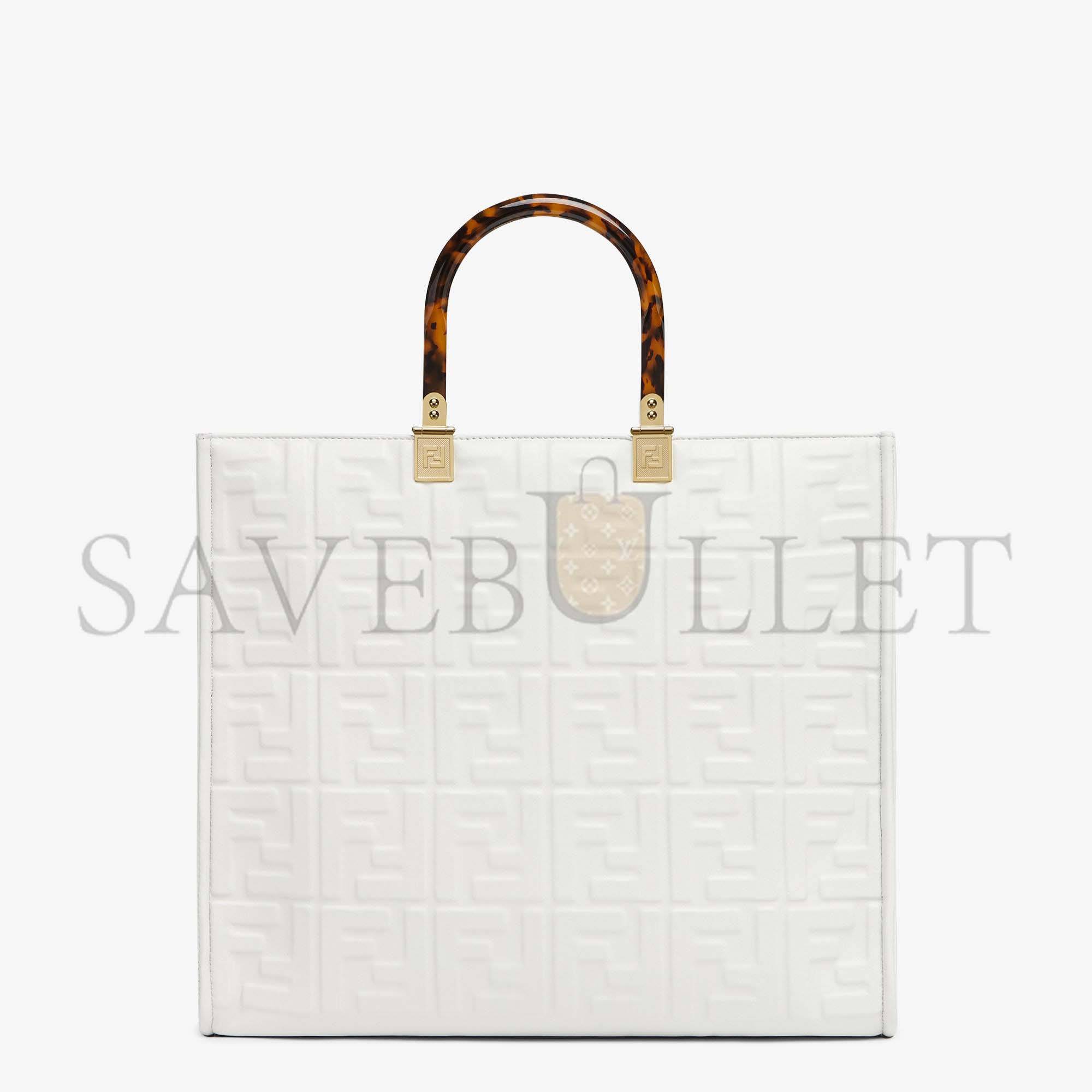 FENDI SUNSHINE MEDIUM - WHITE LEATHER SHOPPER 8BH386AMCVF0QVL (35*31*17cm) FENDI SUNSHINE MEDIUM - WHITE LEATHER SHOPPER 8BH386AMCVF0QVL (35*31*17cm)