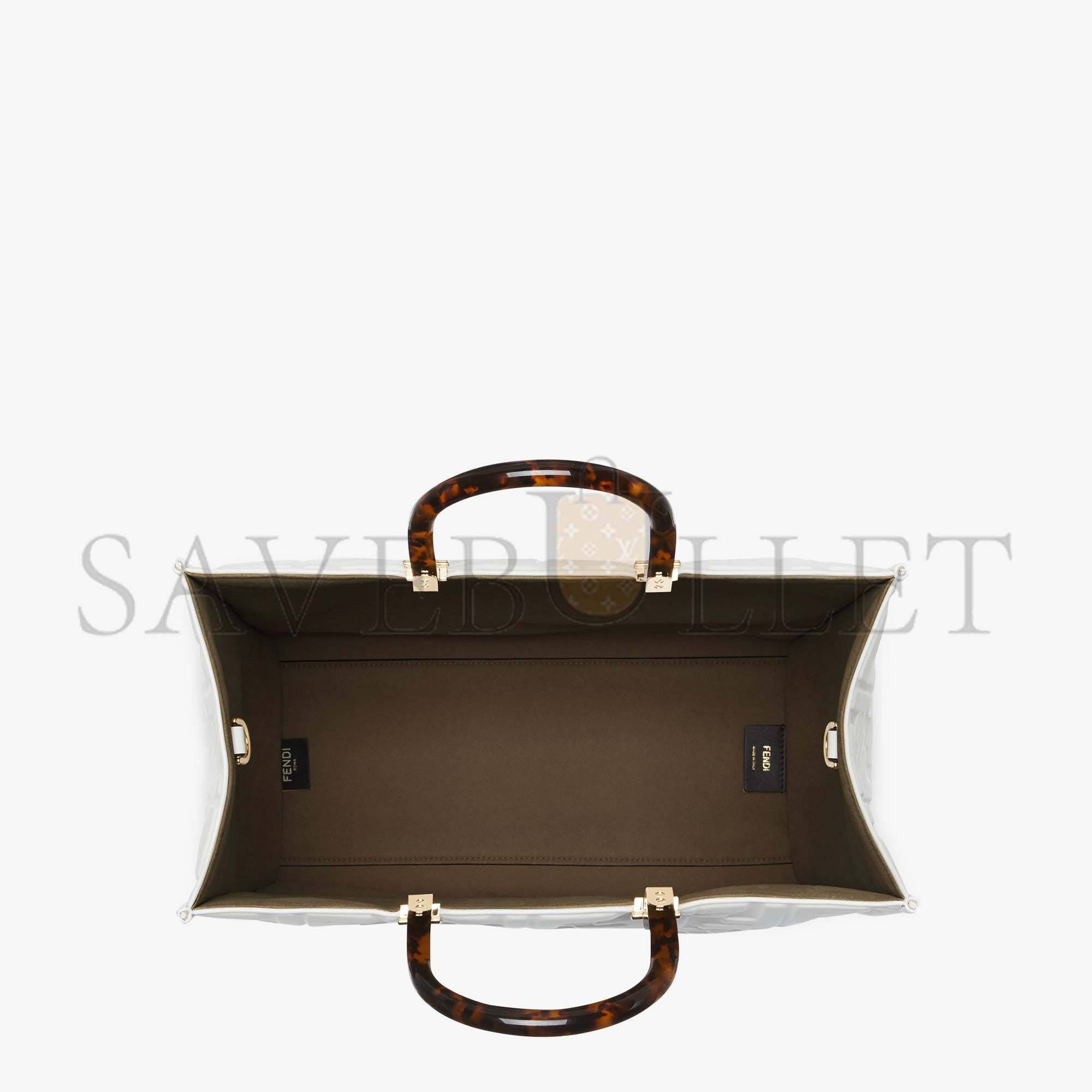 FENDI SUNSHINE MEDIUM - WHITE LEATHER SHOPPER 8BH386AMCVF0QVL (35*31*17cm) FENDI SUNSHINE MEDIUM - WHITE LEATHER SHOPPER 8BH386AMCVF0QVL (35*31*17cm)