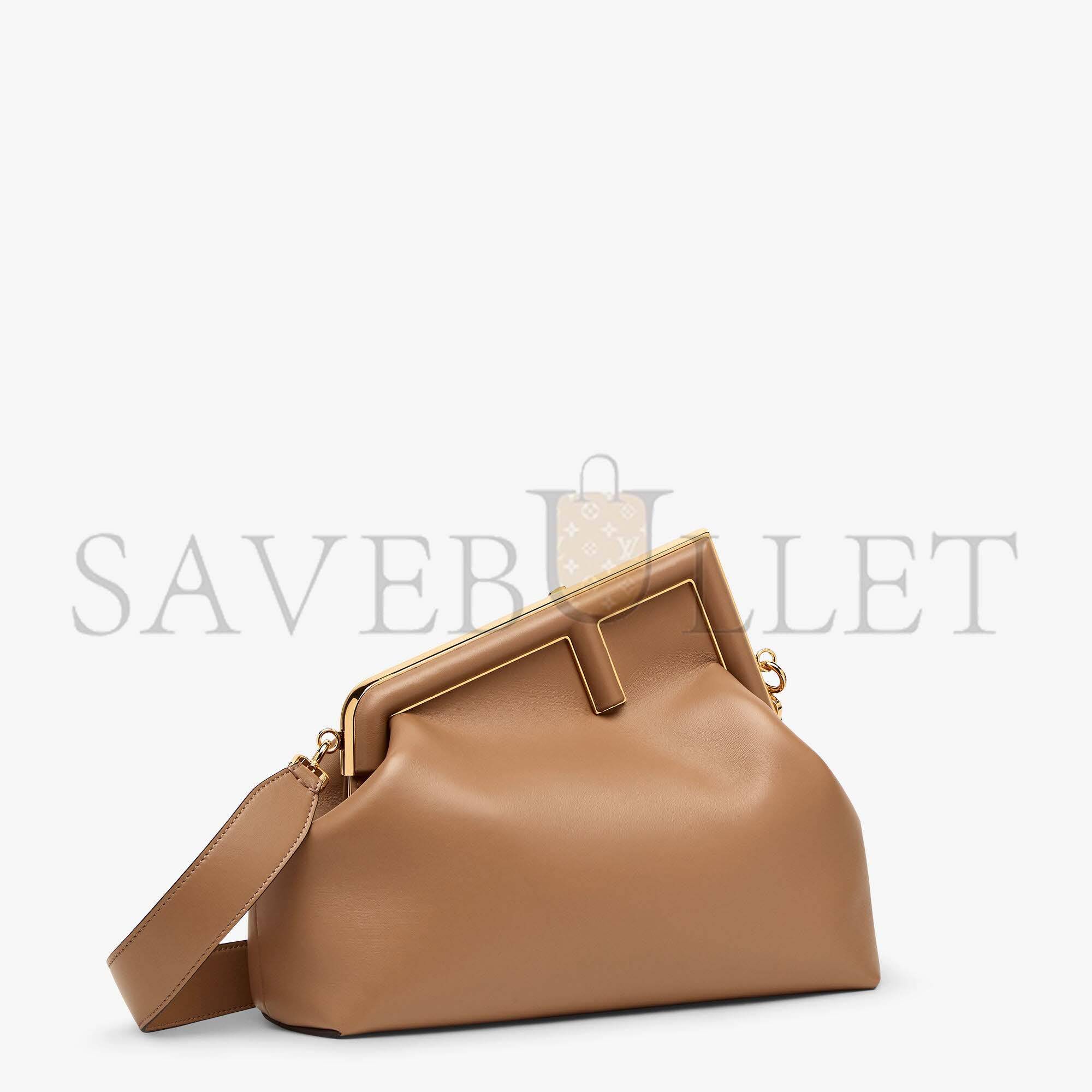 FENDI FIRST MEDIUM - BEIGE LEATHER BAG 8BP127ABVEF11WP (32.5*23.5*15cm) FENDI FIRST MEDIUM - BEIGE LEATHER BAG 8BP127ABVEF11WP (32.5*23.5*15cm)