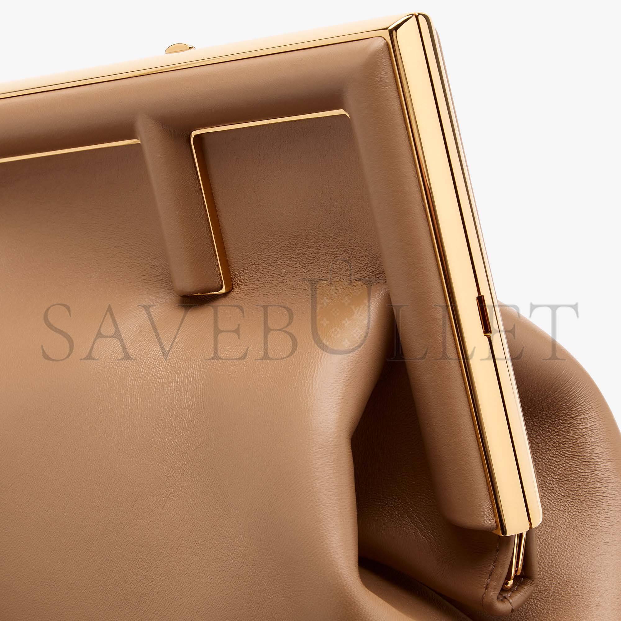 FENDI FIRST MEDIUM - BEIGE LEATHER BAG 8BP127ABVEF11WP (32.5*23.5*15cm) FENDI FIRST MEDIUM - BEIGE LEATHER BAG 8BP127ABVEF11WP (32.5*23.5*15cm)