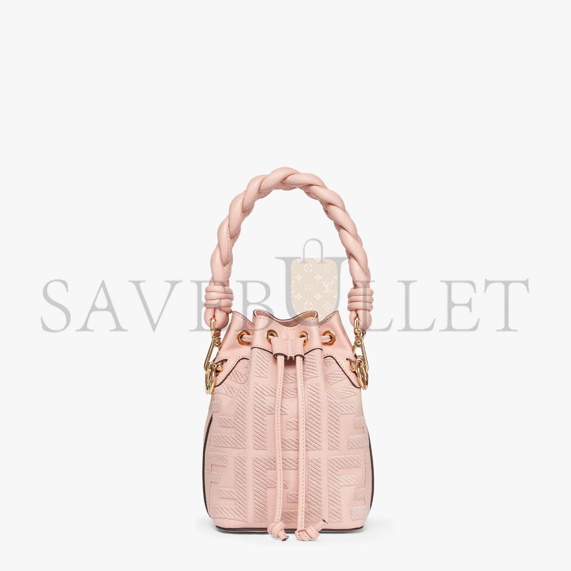 FENDI MON TRESOR - PINK FF CANVAS MINI-BAG 8BS010AKKWF0J2F (18*12*10cm) FENDI MON TRESOR - PINK FF CANVAS MINI-BAG 8BS010AKKWF0J2F (18*12*10cm)