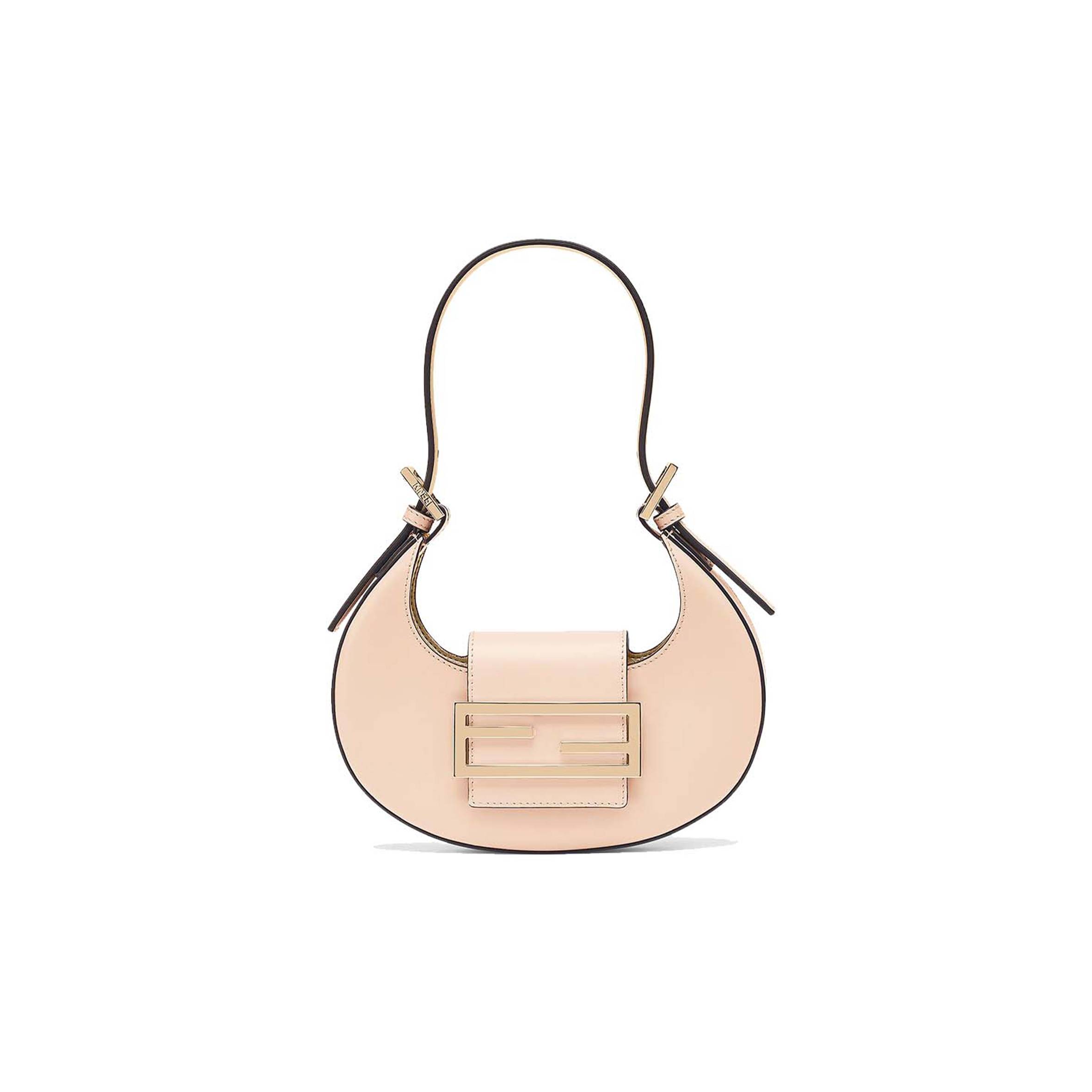 FENDI COOKIE - PALE PINK LEATHER MINI BAG 8BS065AAIWF14N1 (22*17.5*4.5cm) FENDI COOKIE - PALE PINK LEATHER MINI BAG 8BS065AAIWF14N1 (22*17.5*4.5cm)