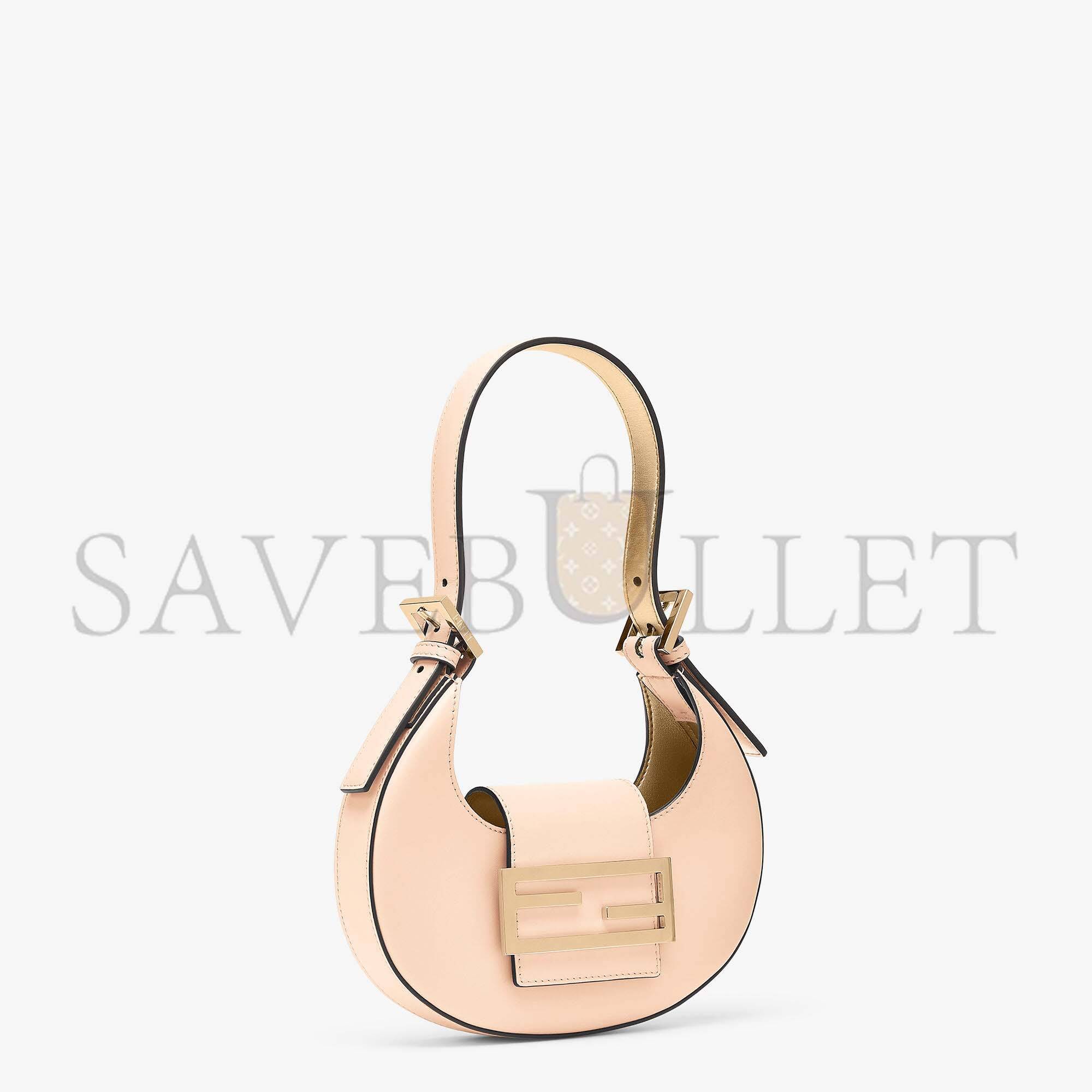 FENDI COOKIE - PALE PINK LEATHER MINI BAG 8BS065AAIWF14N1 (22*17.5*4.5cm) FENDI COOKIE - PALE PINK LEATHER MINI BAG 8BS065AAIWF14N1 (22*17.5*4.5cm)